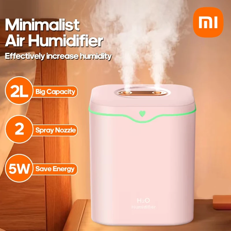 Xiaomi USB увлажнитель воздуха с двойным распылением 2000 мл порт эфирное масло ароматерапия увлажнитель прохладный туманообразователь Fogger очищает для дома