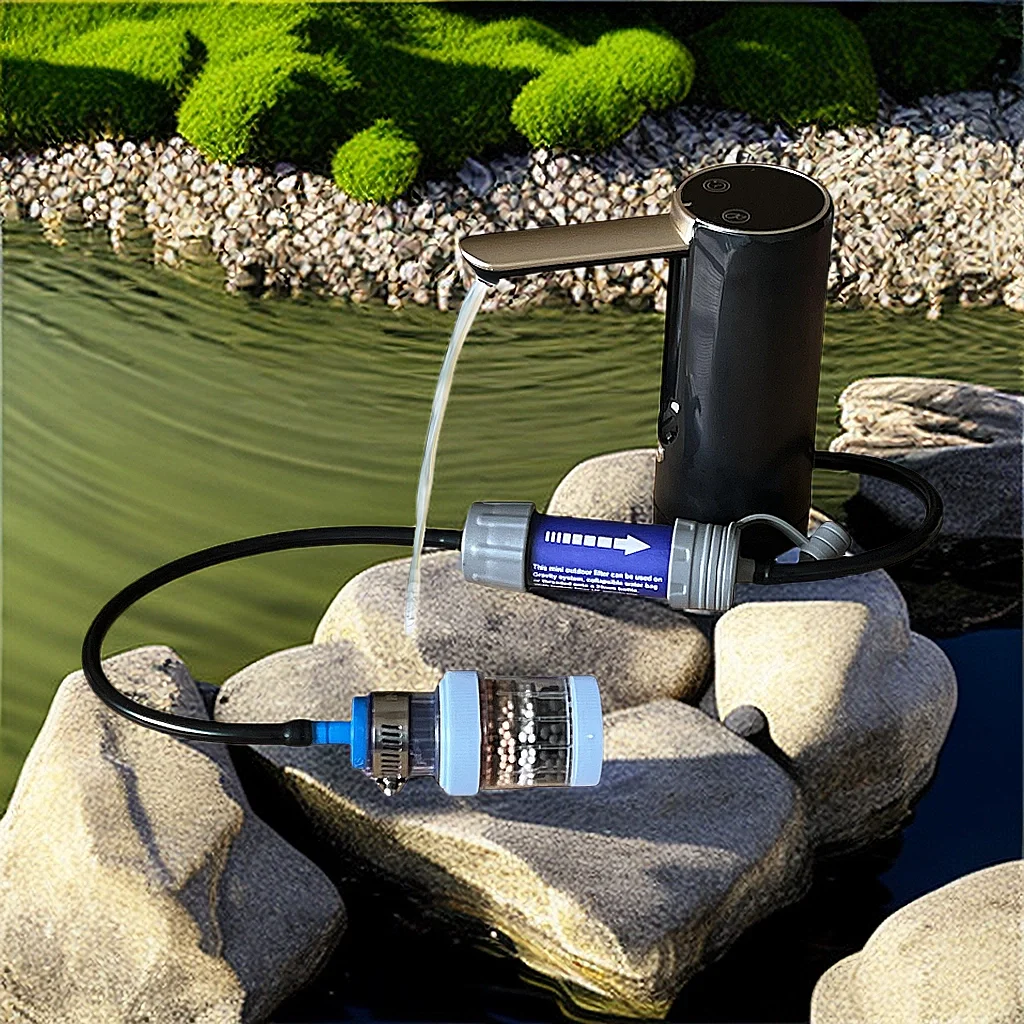 

Portable Rechargeable Outdoor Sport USB-type 6-layer Filters Water Purification Purifier for Camping Hiking