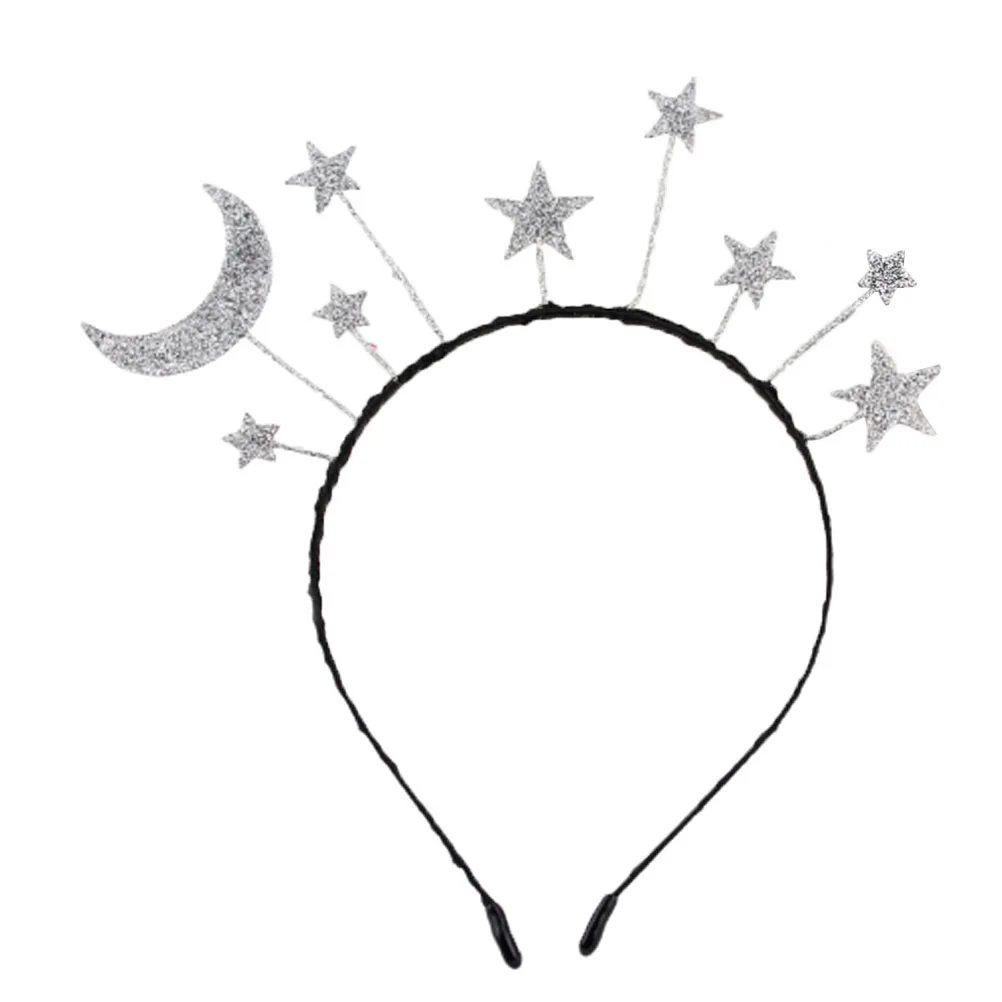 

2 Pcs Glitter Star Headband Hair Accessories Headbands for Girls Accessory Party Supplies
