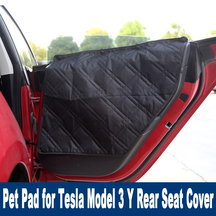 Pet Pad for Tesla Model 3 Y Rear Seat Cover Dog Cat Travel Waterproof Protective Mat Fully Covered Interior Accessories Model3