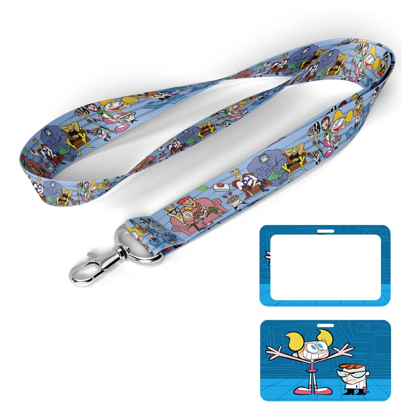 A1598 Cartoon laboratory Lanyards Cute Neck Strap Straps Ribbons Phone Buttons ID Card Holder Lanyard Buttons DIY Hanging Rope