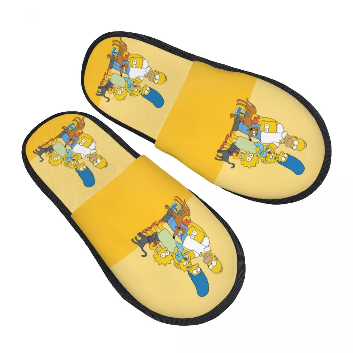 Os Simpsons Home Marge TV Show Chinelos Convidado para Mulheres, Chinelo De Casa Personalizada Para Quarto