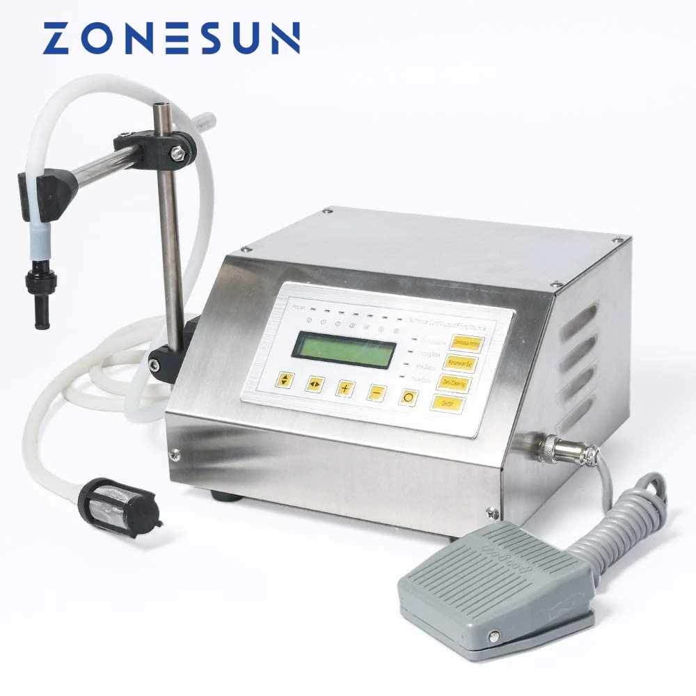 ZONESUN GFK-160 Diaphragm Pump Water Oil Liquid Filling Machine