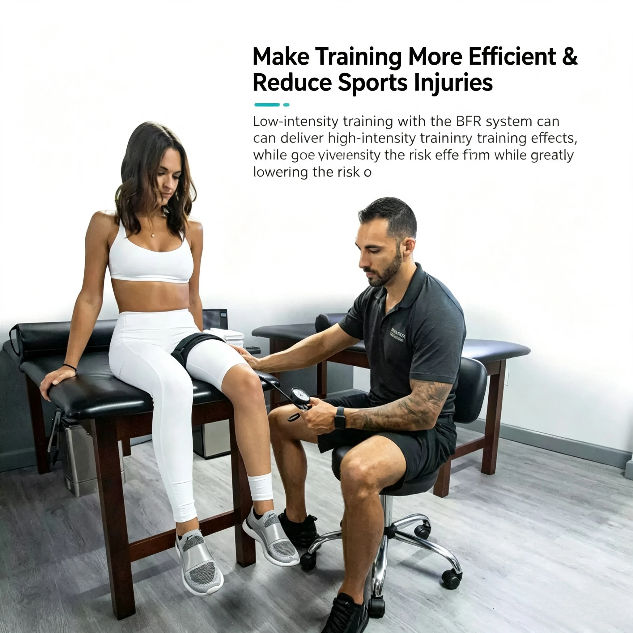 BFR Bands Blood Flow Restriction Training Straps Muscle Gain Occlusion Pressure Straps for Thigh Strength Resistance Exercise