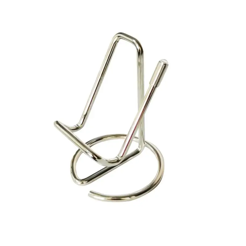 Милый держатель для карт, золотой металлический органайзер для бумаги, зажим для переплета, дисплей для офиса и бизнеса для мужчин и женщин, модный настольный декоративный