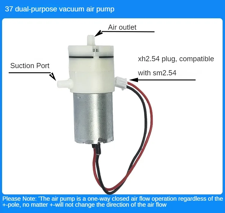 20 kg belasting industriële luchtpomp 4 zuignappen met magneetventiel PWM-kabel voor robotarm servobediening programmeerbare robot DIY-kit