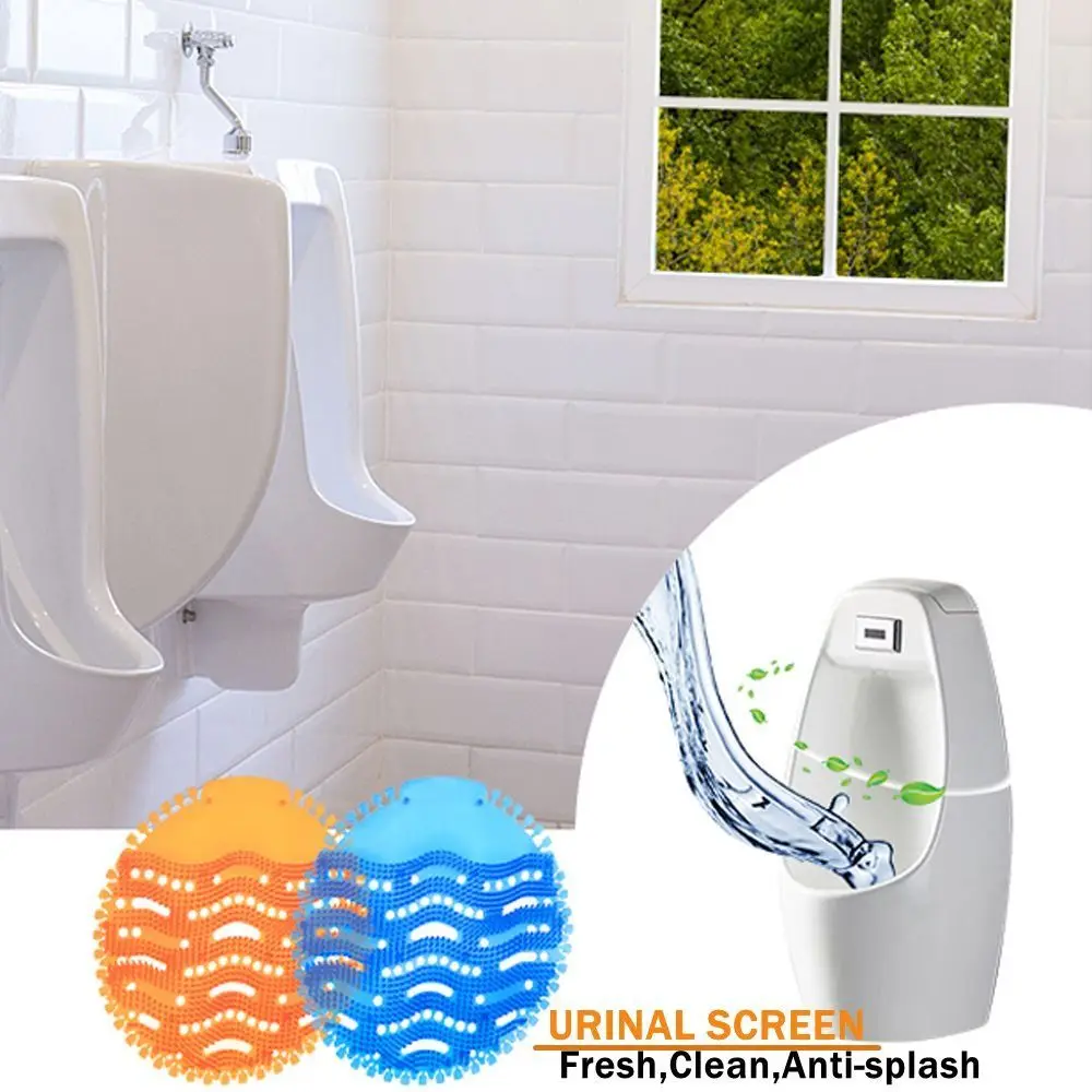 Urinal Screens Deodorizer Anti Splash Urinal Mats Odor Freshener for Toilet Bathroom Restaurant Office School Men\'s Toilet Tools