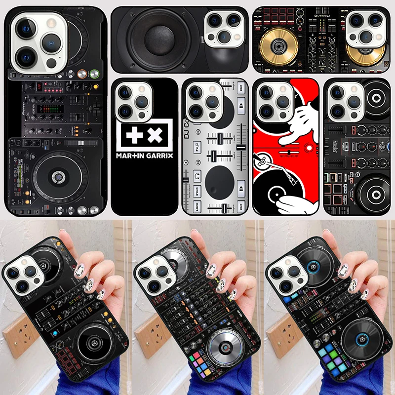 Digital Mixer Dj Turntabl Phone Case Back Cover for iPhone 16 15 SE2020 14 13 11 12 Pro Max mini XS XR X PlusS Fundas Coque