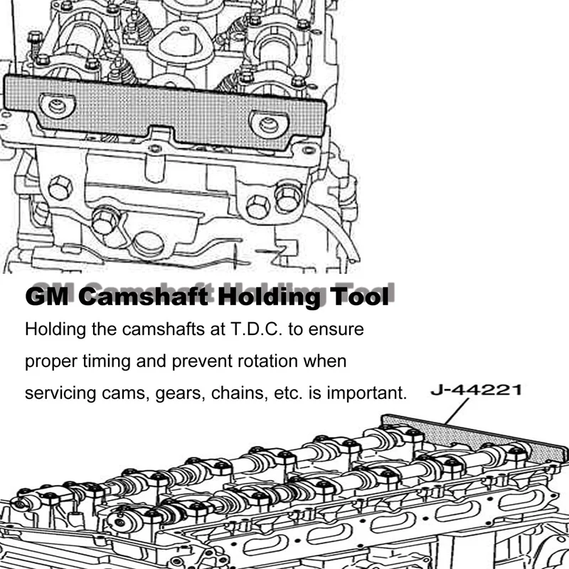 Camshaft Holding Tool Cam Holder Retaining Tool Kit J-44221 for GM In-line 6 Cylinder 2.8L 4 Cylinder for Chevro 2004-2007