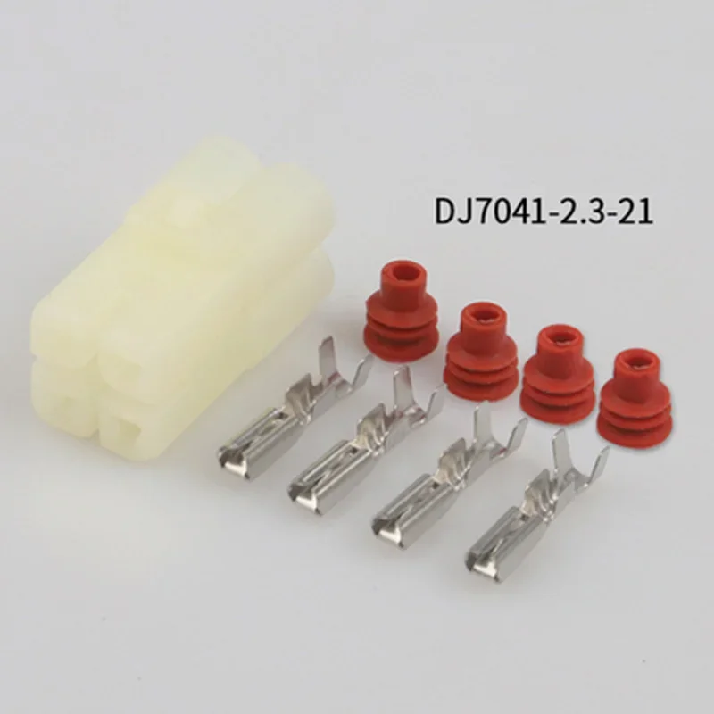 

5/10/20/50/100 комплектов 4-контактных электрических водонепроницаемых разъемов (гнезд) для проводки CDI GY6 (Китай)