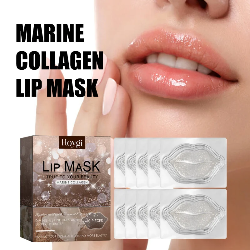 

Moisturizing Lip Patches - Help Moisturize, Smooth Lip Lines, Exfoliate, Boost Elasticity, Nourish, Improve Dryness, 10pcs