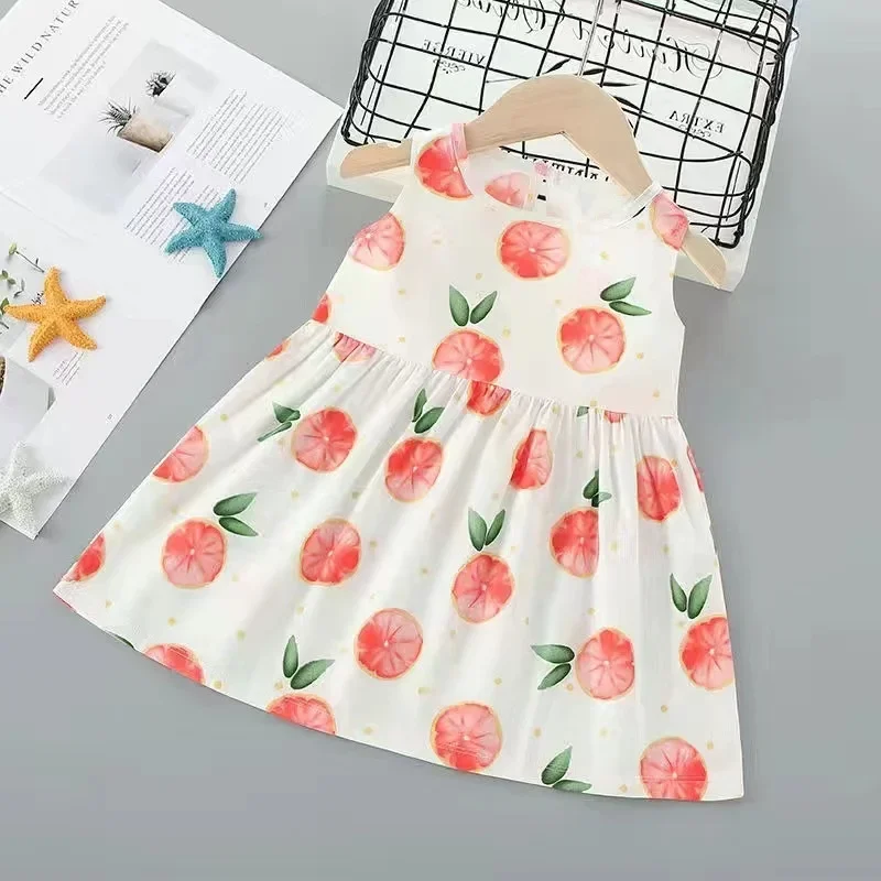 

New Summer Baby Girls Clothes Children Cute Cartoon Dress Toddler Fashion Casual Sports Costume Infant Outfits Kids Sportswear
