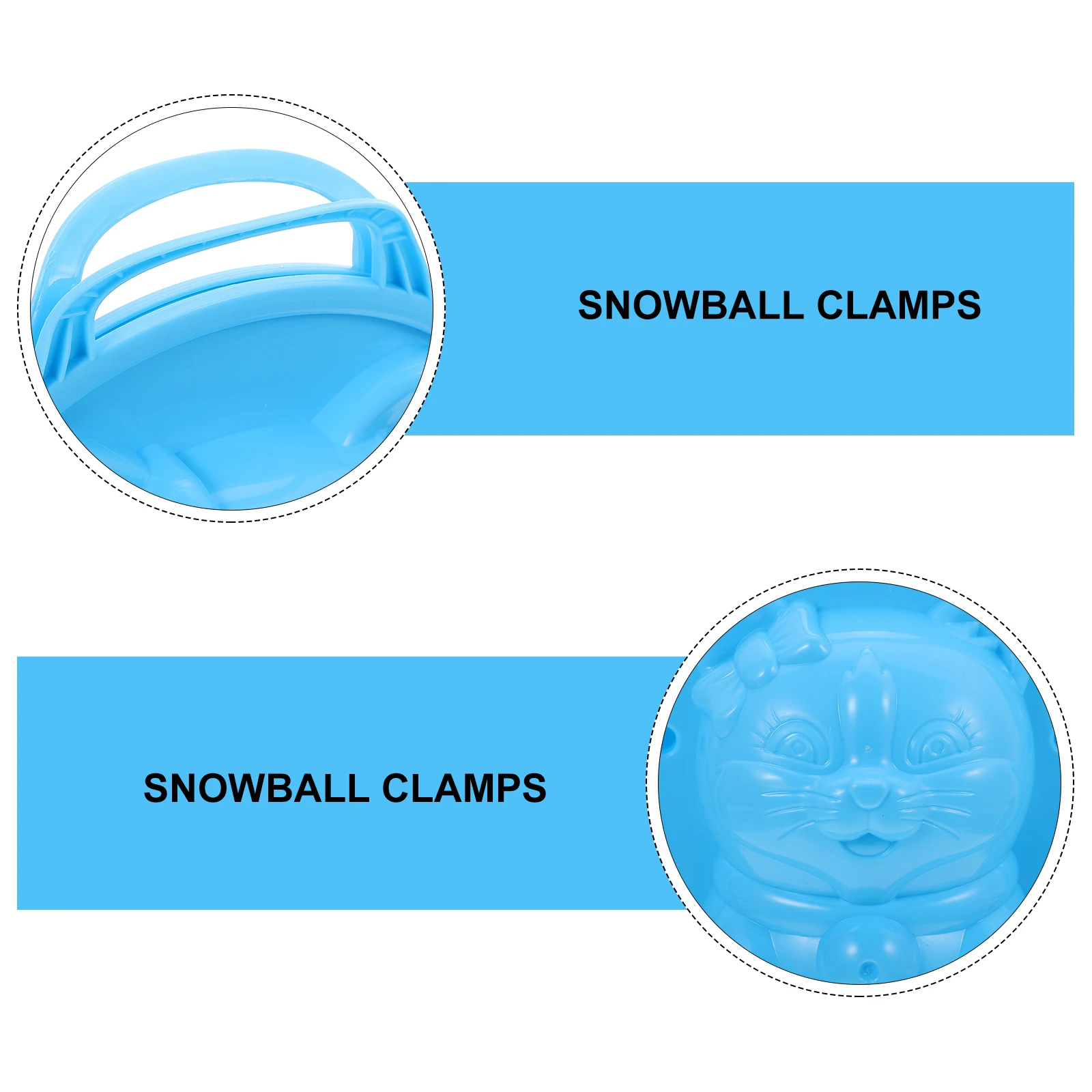 

Clip Cartoon Cat Snow Toys Kids Winter Outdoor Fun PP Material H Making Tools Clamps Toy