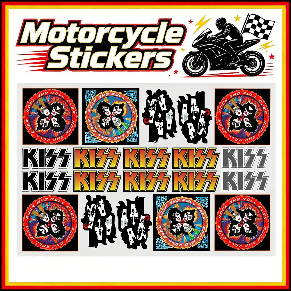 K-KISS Rock Band Stickers Auto Body Bumper Windows Motorcycle Laptop Walls Vinyl Decal Car Tuning Accessories