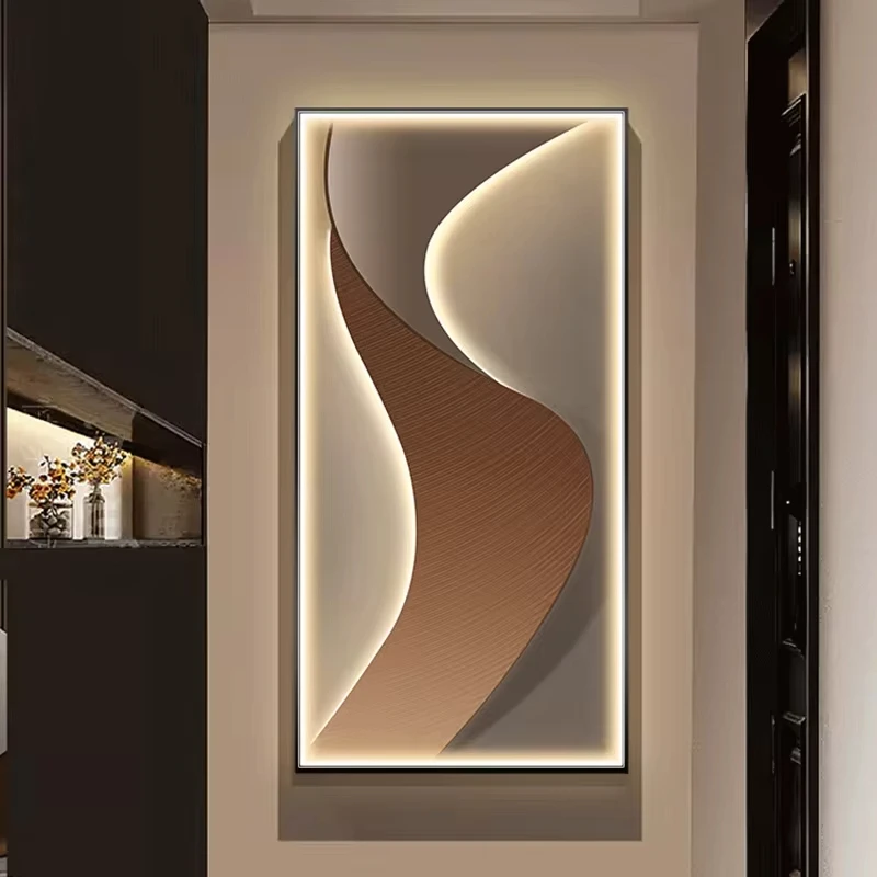 Modern Art Luminous Interior Painting LED Wall Lamp For Living Room Dining Room Kitchen Aisle Bedside Closet Interior Decoration