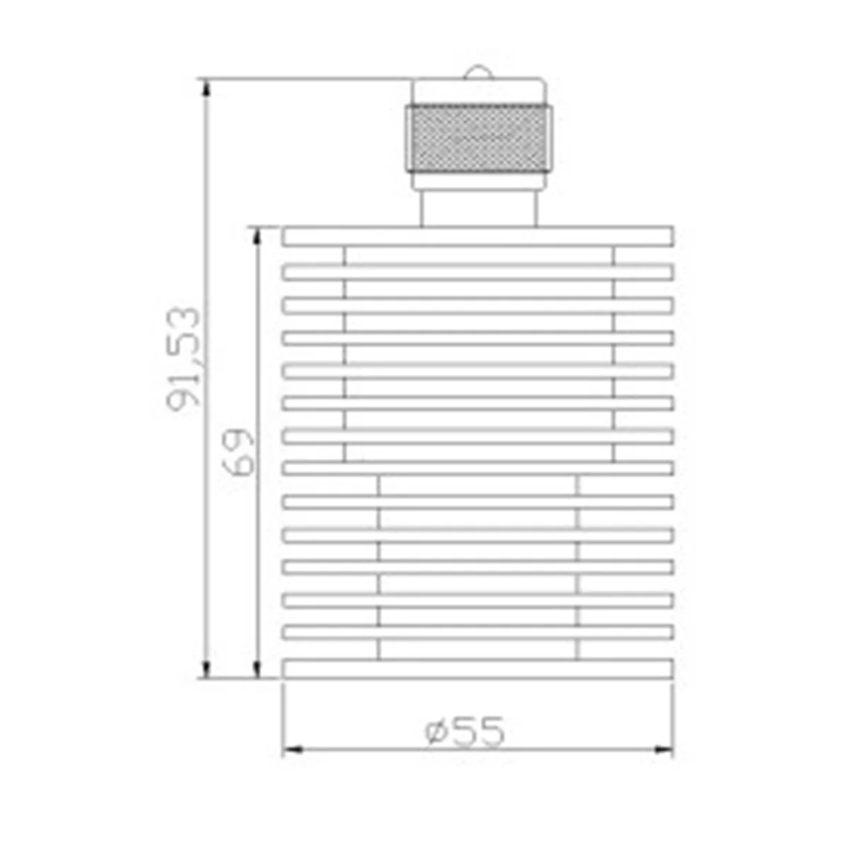 A14G-RF Coaxial Dummy Load 50W U Style UHF PL259 M Male Plug Connector 50 Ohm DC-500MHz Dummy Load