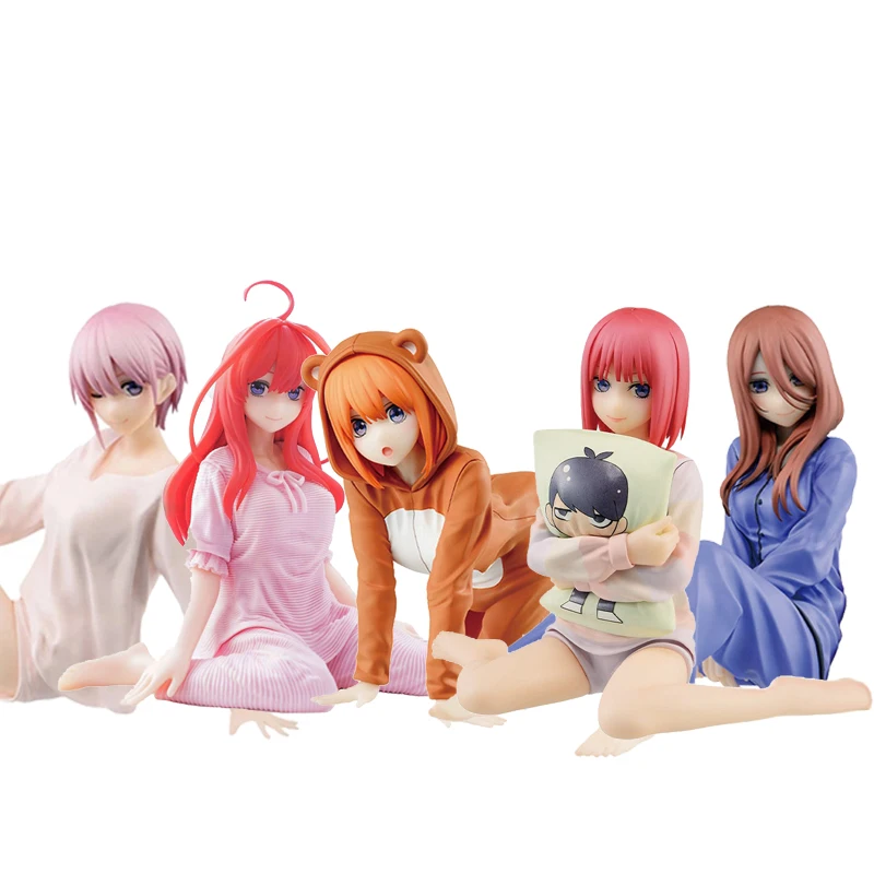 

11-22CM Anime Figure The Quintessential Quintuplets Ichika Nino Miku Yotsuba Itsuki Pajamas Model Dolls Toy Gift Collect Box PVC