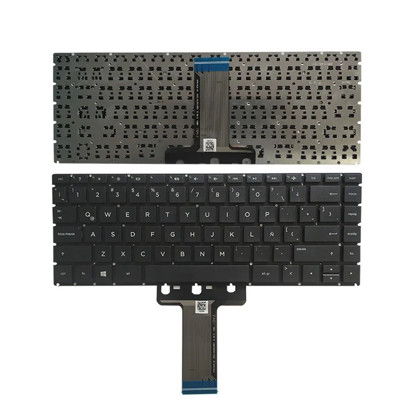 Imagem -05 - Teclado Latino para hp Pavilion Nova Tampa Superior Touchpad la Palmrest 14-bs 14m-ba 14-bw 14g-br 14-bp 14-ba 240 245 g6 246 g6