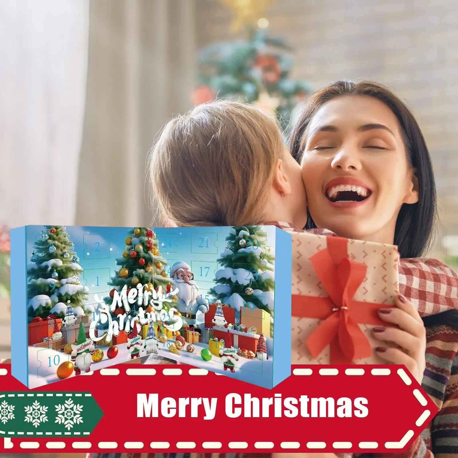 

Gnome Countdown Calendar Plush Gnomes Christmas Advent 24-day Cute Dwarf Dolls Countdown Calendar For Desktop Shelf Mantel