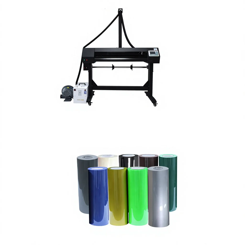 Laser Cutting Plotter Machine for Heat Transfer Vinyl 3D Vinyl Silicone Rubber Laser Cutter Plotter for 3d Vinyl