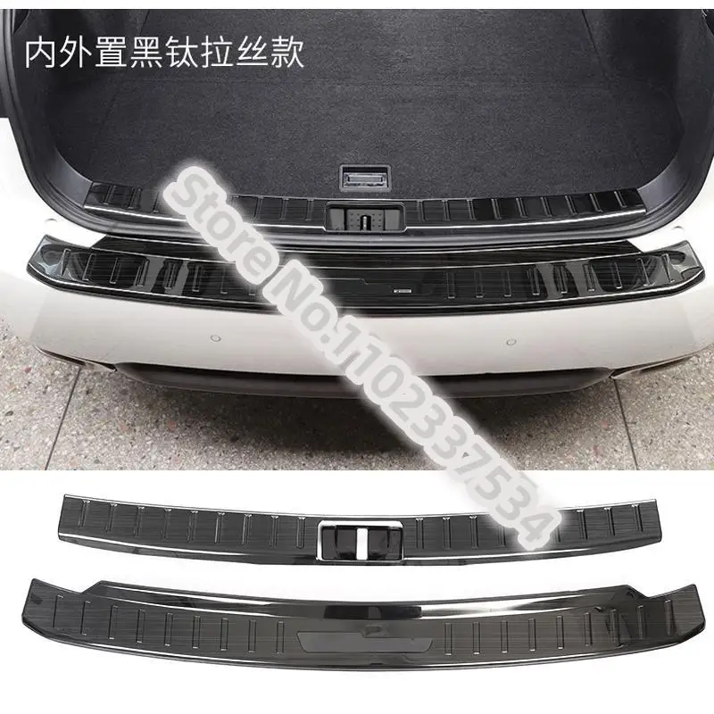 stainless steel Rear Bumper Protector Sill Trunk Tread Plate Trim Car-styling for Lexus RX270/RX300/RX450H 2016-2022 five