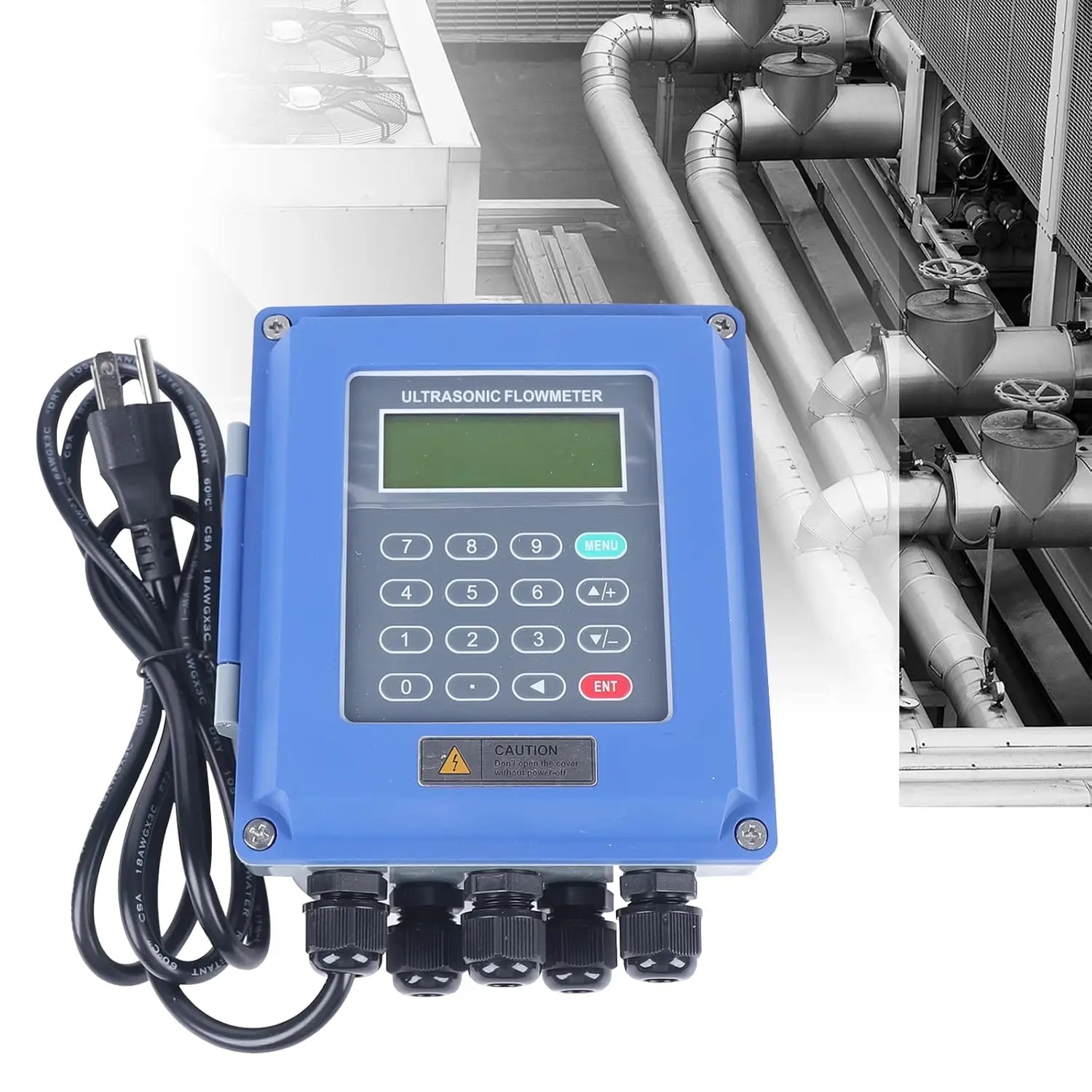 Liquid Ultrasonic Flow Meter Protection Tuf-2000B Dn20-700Mm Tm-1 Ts-2 Sensor Ip67 Fixed Digital Ultrasonic Flow Meter Liquid