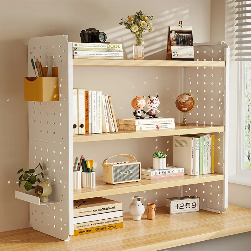 

Desk bookshelf Cavity board desktop shelf Office desk storage shelf Multi-layer simple bookcase in student dormitory Rack Shelf