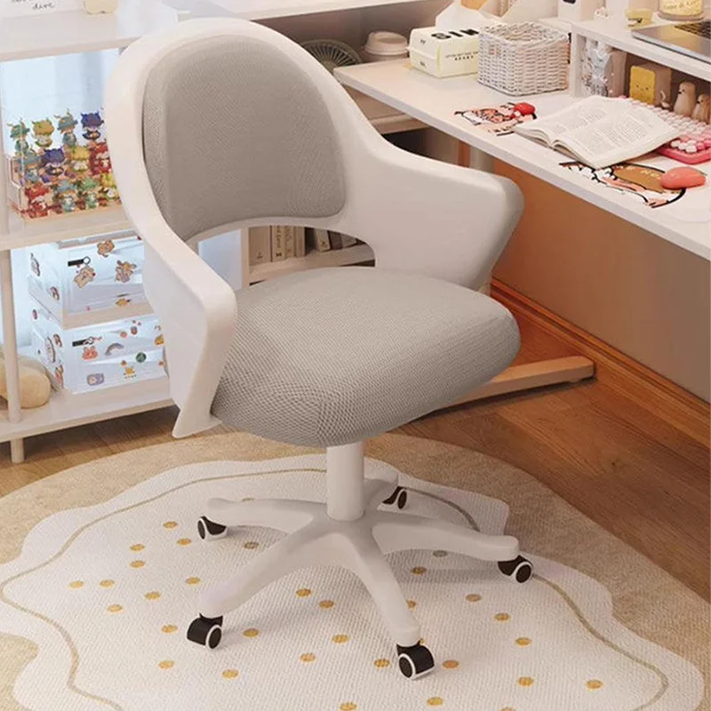 Computer chair Comfortable and sedentary  Study Chair Backrest Office Chair Removable Bedroom Makeup Chair with Backrest Newsale