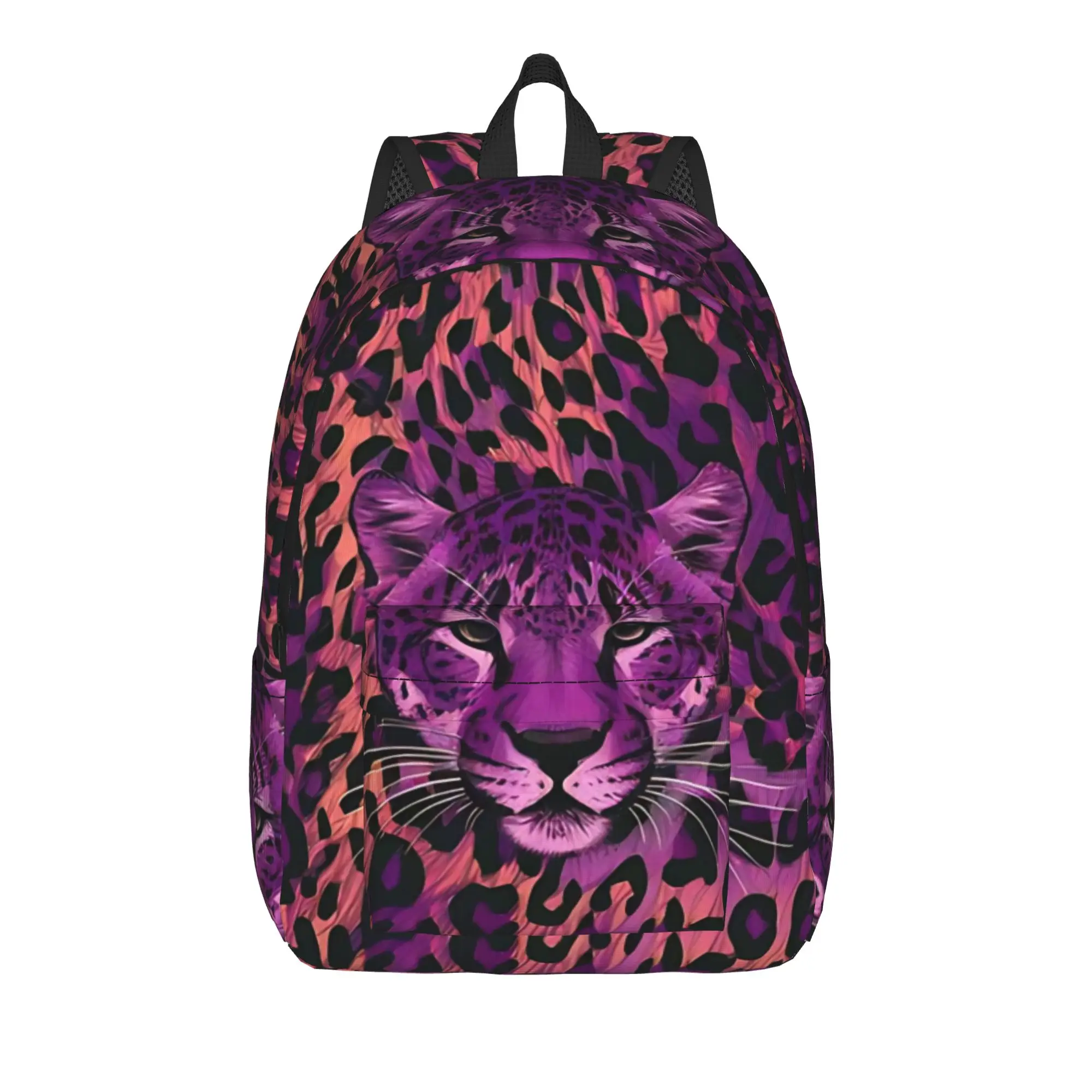 Purple Leopard 5552550933 Backpack  Hiking Backpacks Girl Kawaii School Bags Designer Soft Rucksack