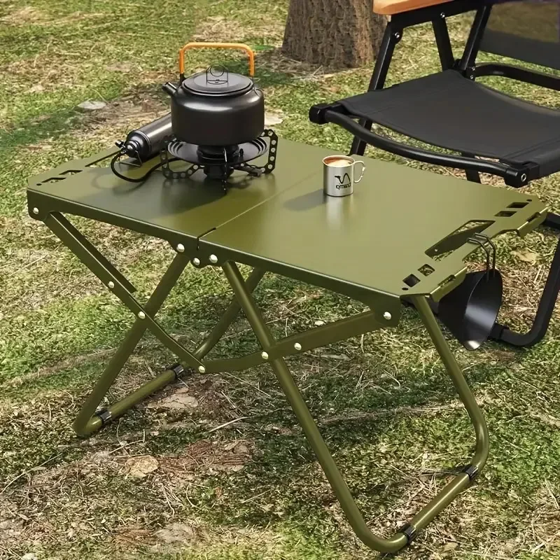 Portable Folding Camping Table Garden Furniture Lightweight Iron Picnic Beach Side Table Hiking Equipment Outdoor Supplies