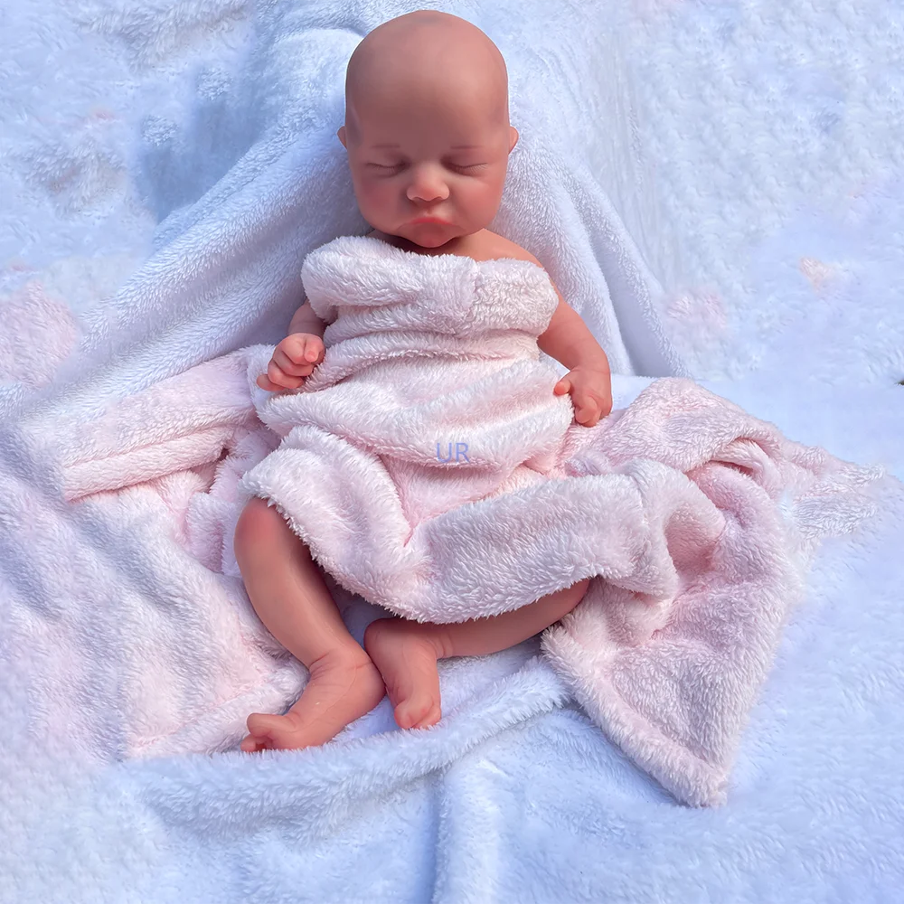 

18"Boy Full Body Silicone Rebirth Doll Painted Baby Newborn For Reborn Kid Christmas Gift Doll Artist Collectibles