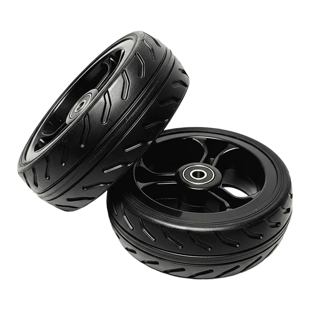 

Черное 5-дюймовое колесо для электросамоката с низкой вибрацией, глубина оси 30 мм, защита от проколов и утечек