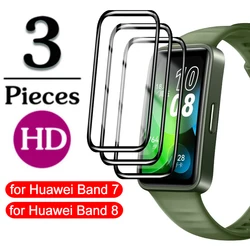 1/2/3Pcs proteggi schermo curvo 3D per Huawei Band 8 7 HD pellicola protettiva copertura in fibra morbida non vetro per Huawei Band7 Band8