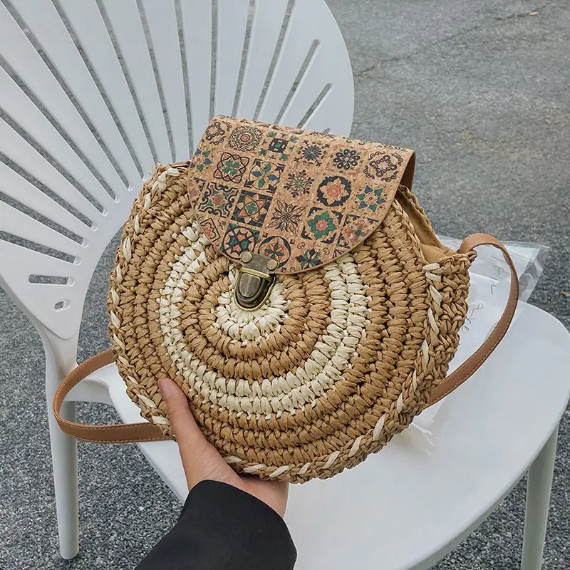 

Women Straw Woven Bag Fashion Shoulder Bag Large Capacity Slouchy Tote Handbag Adjustable Strap Braid Chic Hobo Carrying Bag