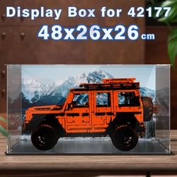 Acrylic display box for lego 42177 display case for Benz G 500 building  block dustproof clear model car storage box 48x26x26cm