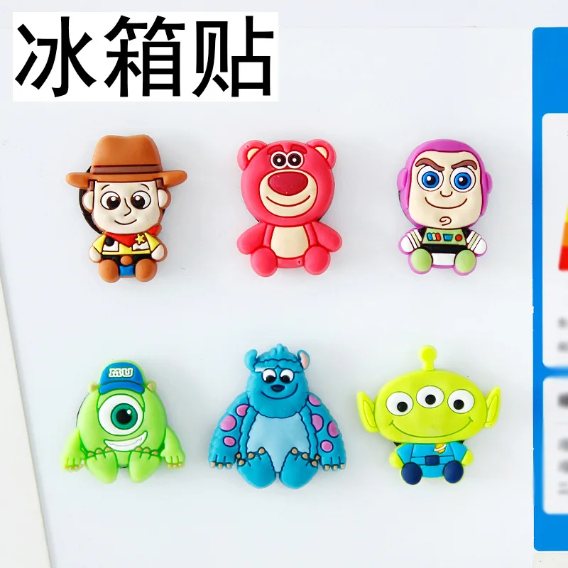 Disney Toy Story Silicone Fridge Magnet Home Decore Mini Refrigerator Home Decoration Sticker Cute Magnets For Fridge Souvenir