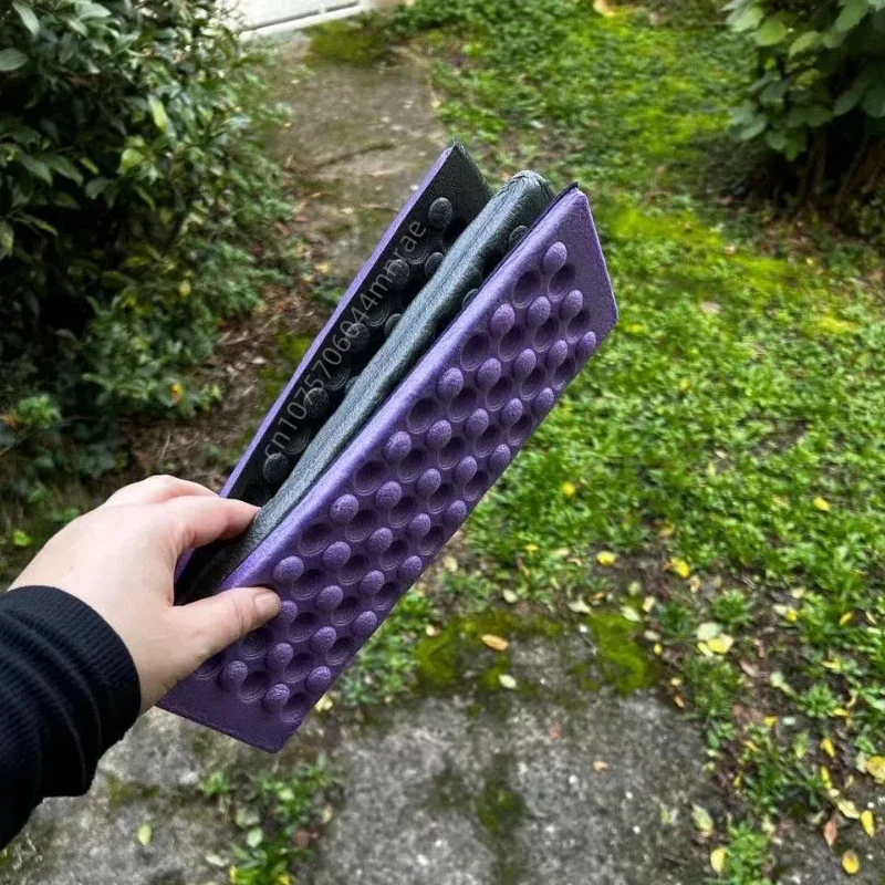 야외 캠핑 매트, XPE 폼 4단 접이식 안티 튀는 방수 휴대용 방습 피크닉 매트