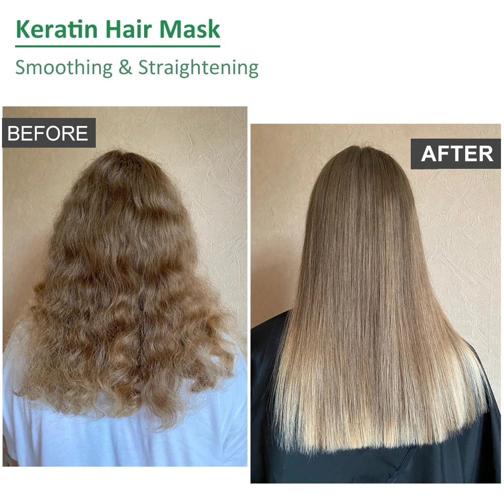 PURC Keratin Hair Mask Smoothing Shiny Straightening Cream Repair Dry Damaged Soft Scalp Treatment Hair Care Products