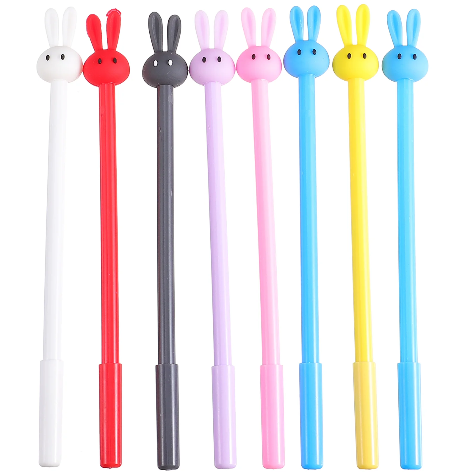 

16 Pcs Cartoon Rabbit Pen Creative Gel Pens School Writing Supply Colored Roller for Study Funny Student Ink Plastic Stationery