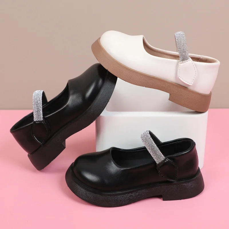 Chaussures en cuir coordonnantes pour filles, chaussures de performance pour enfants, mode princesse pour enfants, fête de mariage, tout match