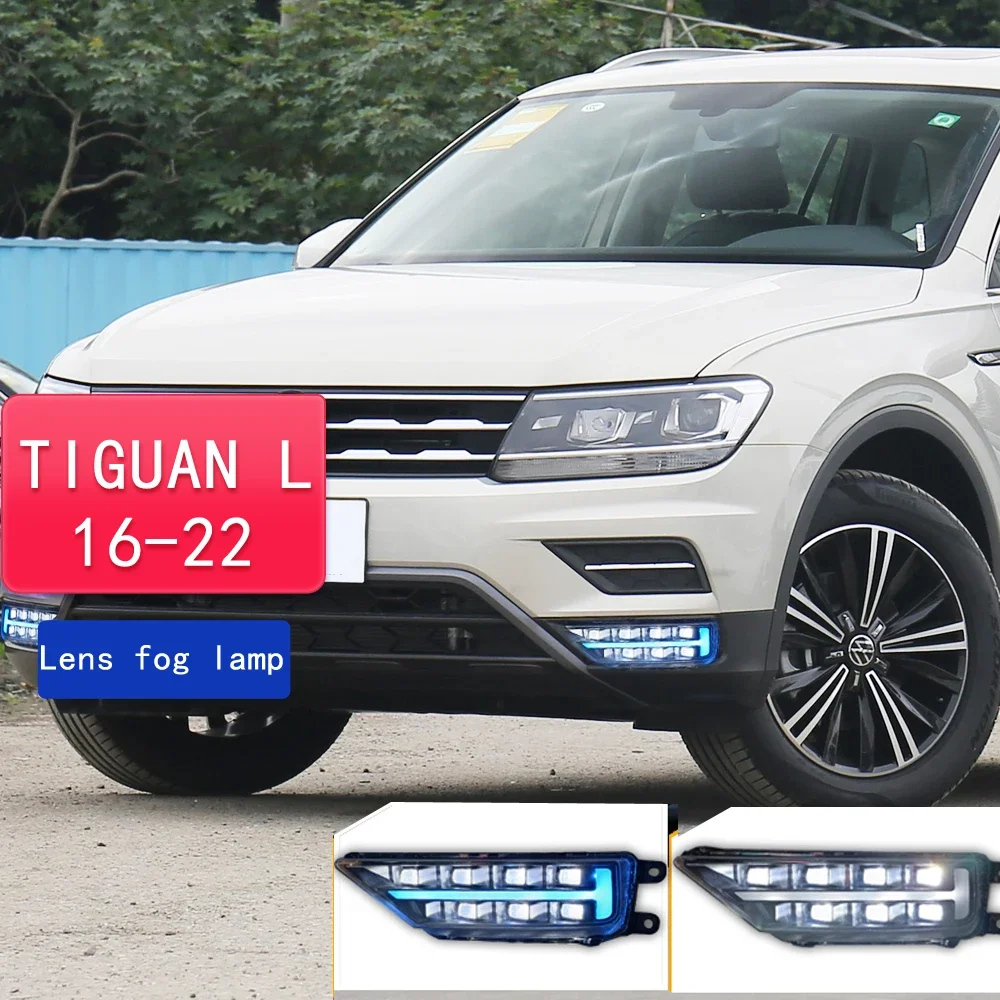 

Daytime Running Light LED DRL For Volkswagen Tiguan L 2016 2017 2018 2019 2020 2021 Daylight Fog Lamp With Driving Front Lamp