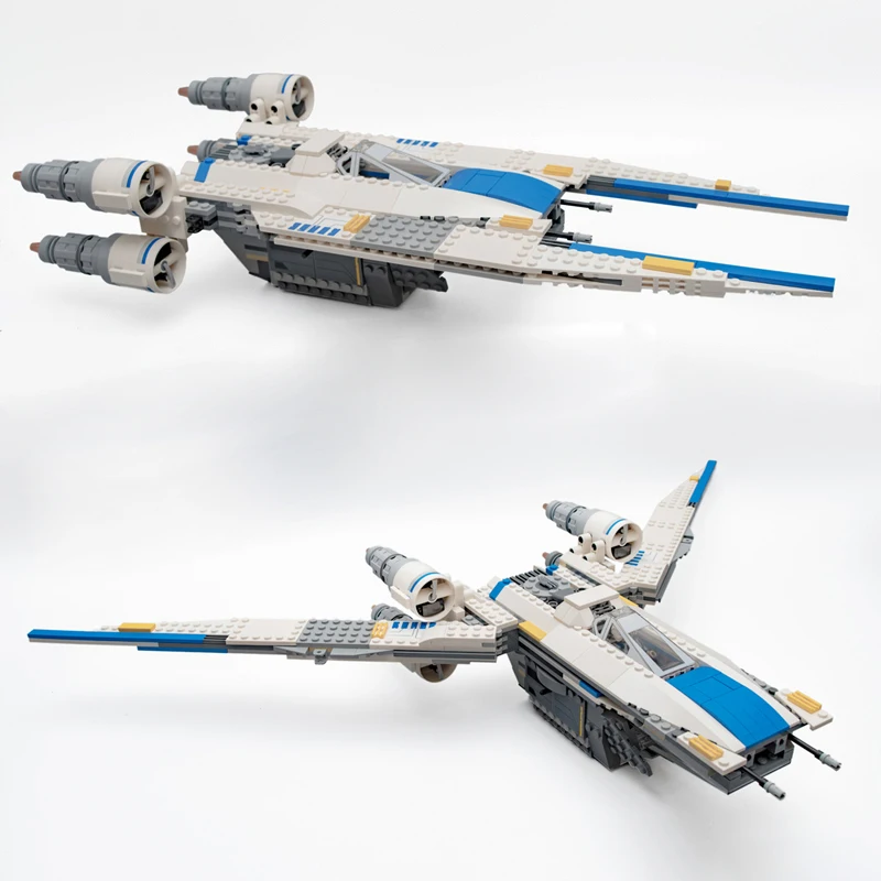 NEW MOC-75155 Space Bricks Fighters Rebel U-Wing Fighter Stand Building Blocks Educational Play Set Toys Creative Birthday Gift