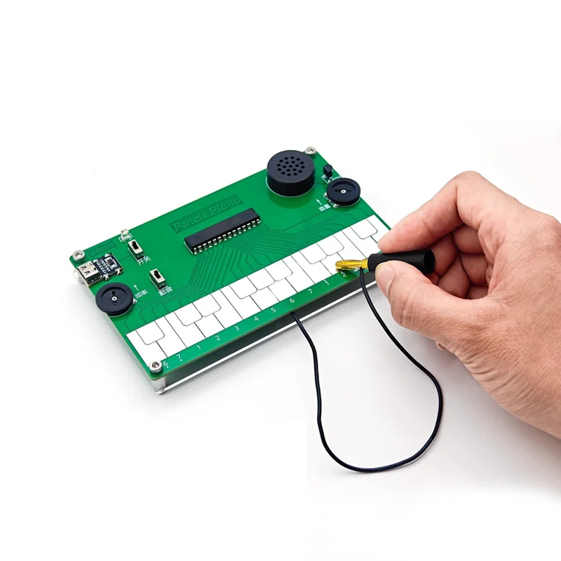 APPLIA-Pencil Piano Soldering Practice Kit Electronic Piano DIY Kit Type-C Charging For Kids Adults Music Fans