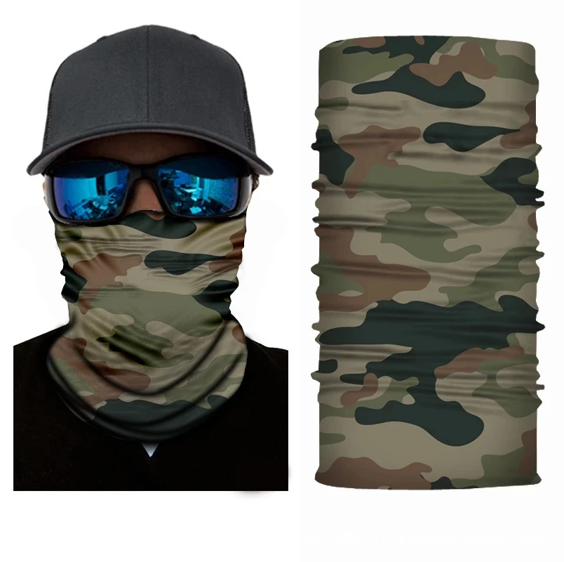 Tactical Bandana Summer Face Scarves Tubular Head Mask Scraf Anti-UV Multi-purpose Mask Neck  Cover