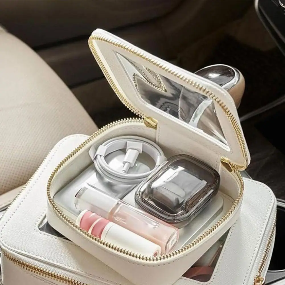 Multi-functional Toiletry Bag Travel Makeup Bag Waterproof Toiletry Pouch Cosmetic Organizer with Window Portable for Women