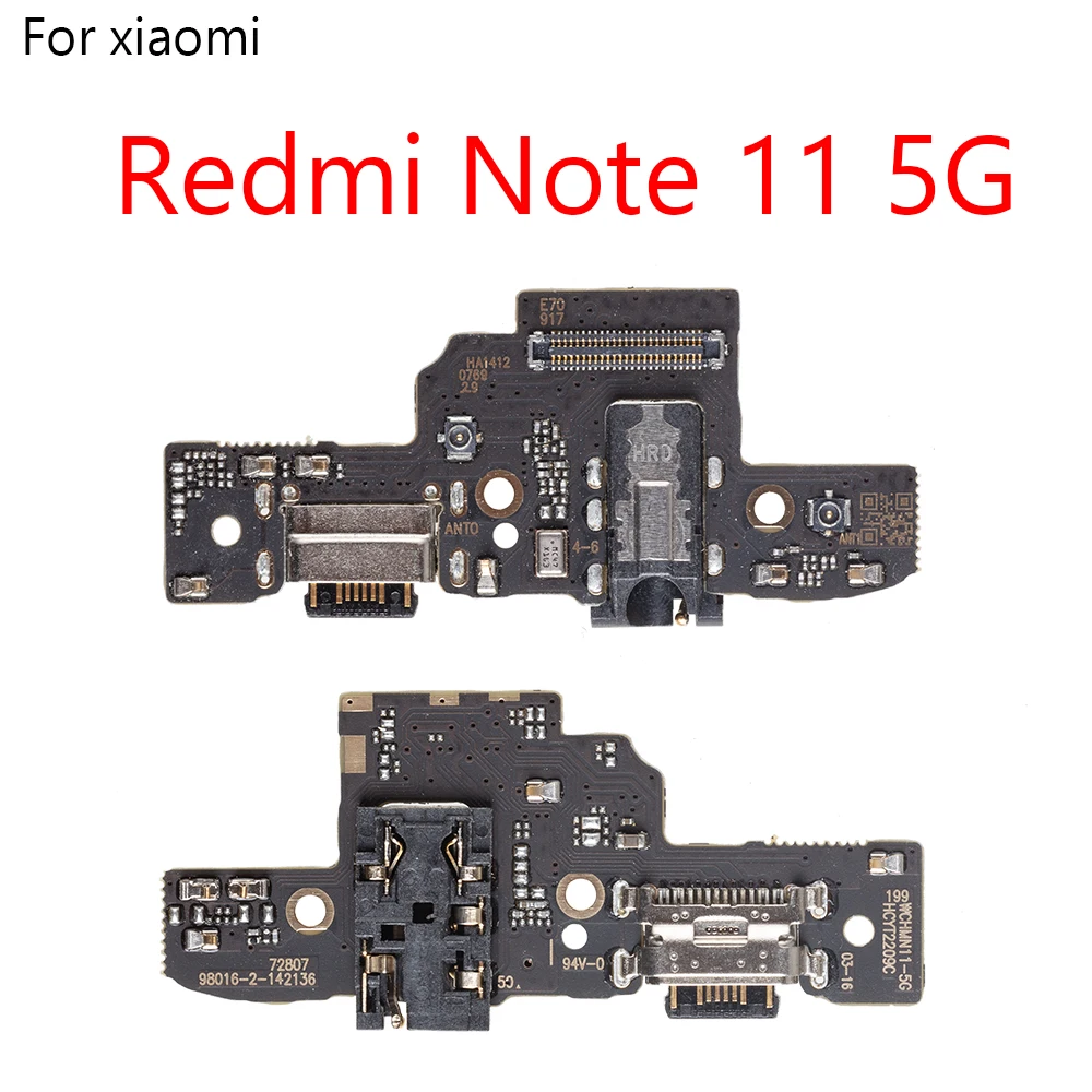 Xiaomi Redmi Note 10 11s 10x 11e 11 pro 4g 5g用のUSB充電器ジャック