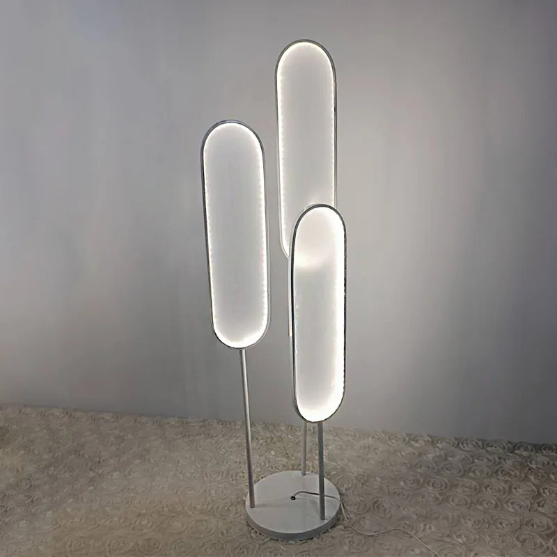 APRIL-Supports d'éclairage LED blancs pour décorations de mariage, série de décor de passerelle, lumières modernes et élégantes