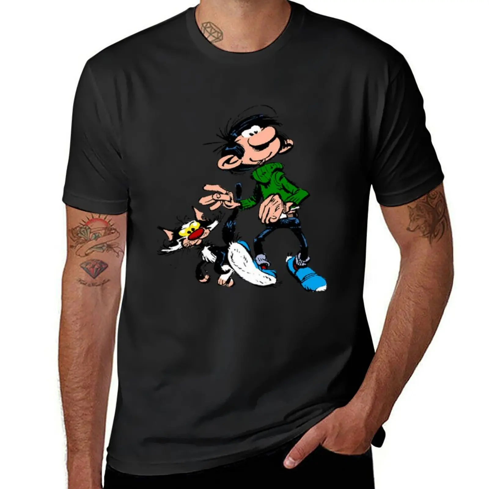 

Gaston Lagaffe T-Shirt korean fashion affliction shirts anime figures mens tall t shirts