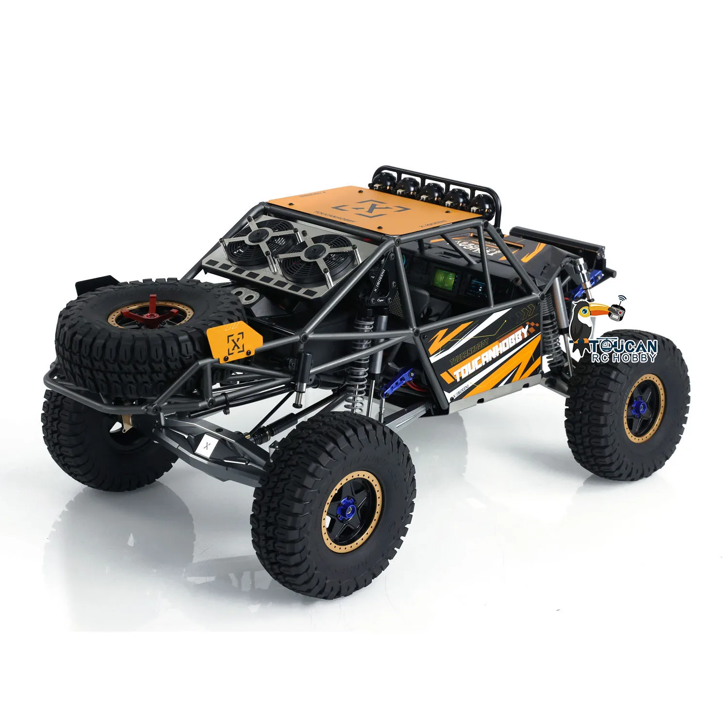 RTR Capo 1/8 Scale RC Crawler Off Road Truck U4 Queen CD1582X 2-Speed Car Remote Control Model with Light Sound Smoke Unit Winch