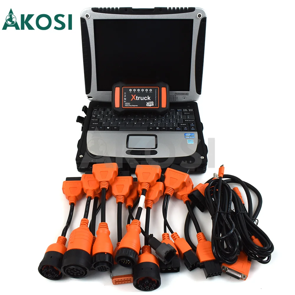 

Multifunctional Xtruck Y009 Heavy Duty Truck Excavator Construction Diesel Engine Professional Diagnostic Tools +CF19 Laptop